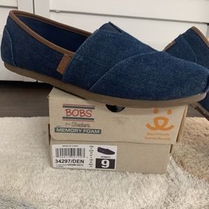 Luxe Bobs by Skechers Denim Flat